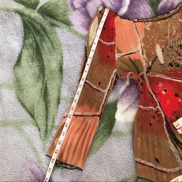 Jaipur Brand Crinkle Fabric 2/3 Sleeve Colorful Blouse - Picture 14 of 14